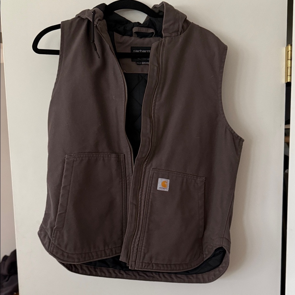 Carhartt Dark Brown Hooded Vest